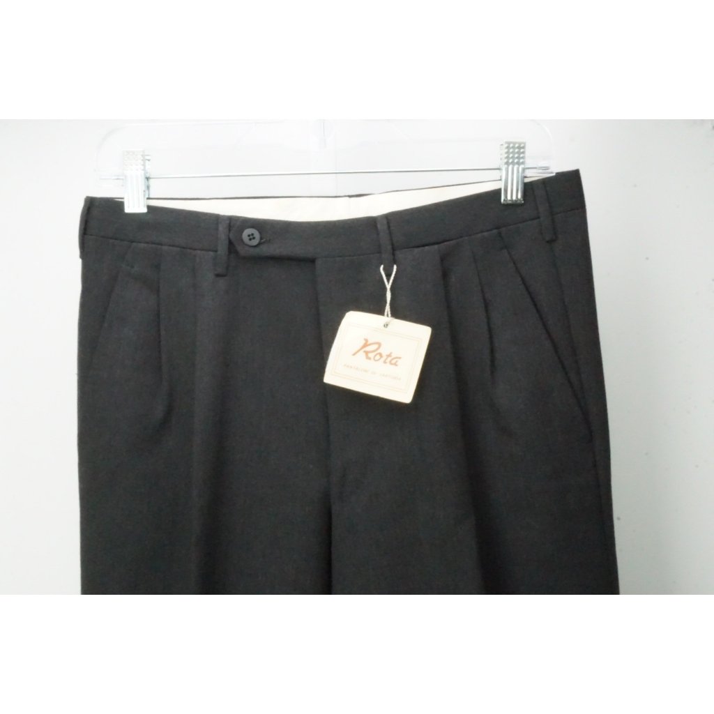 Rota Wool Gray Dress Pants Trousers 46 Eu Brand New